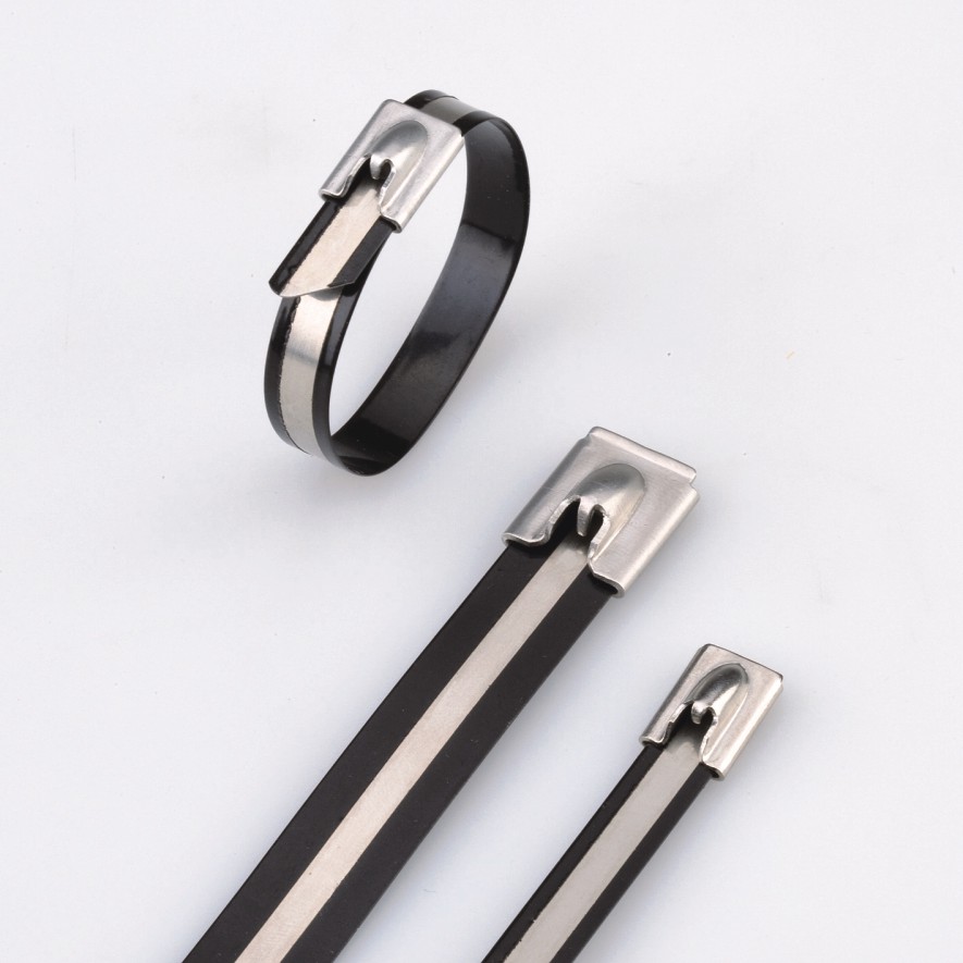 Diver cable Ties- Ball-sursum semi-coated Ties